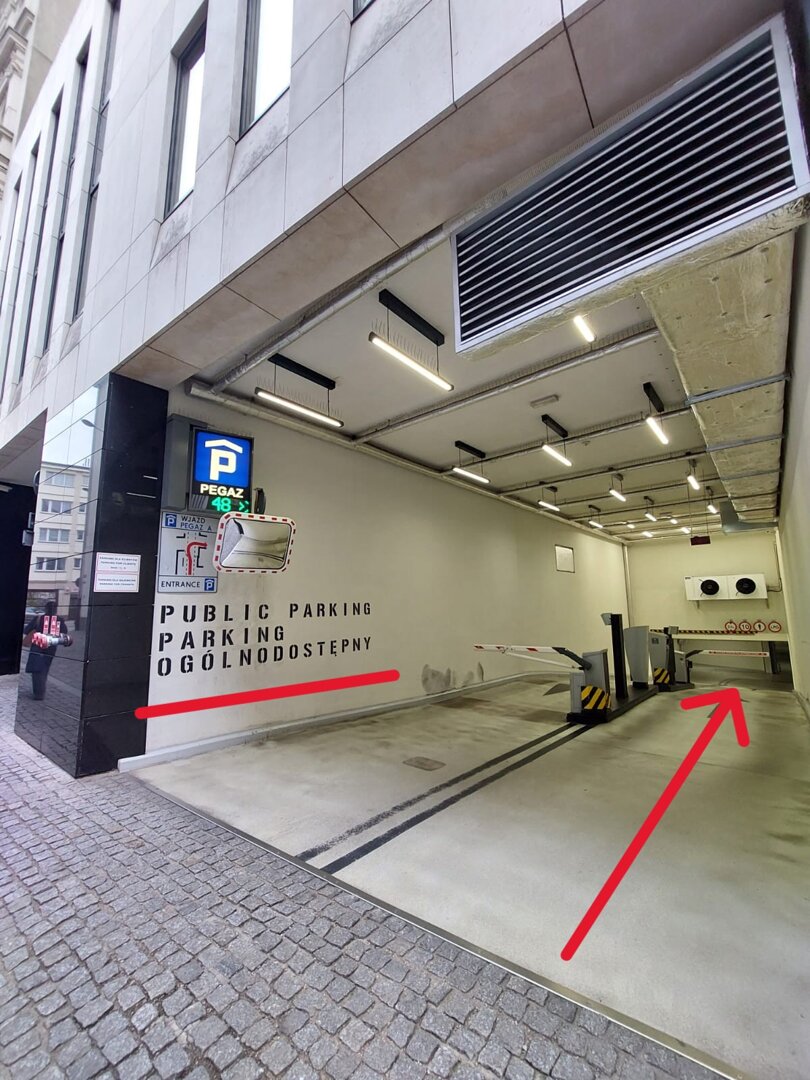 Miejsce postojowe w garażu podziemnym