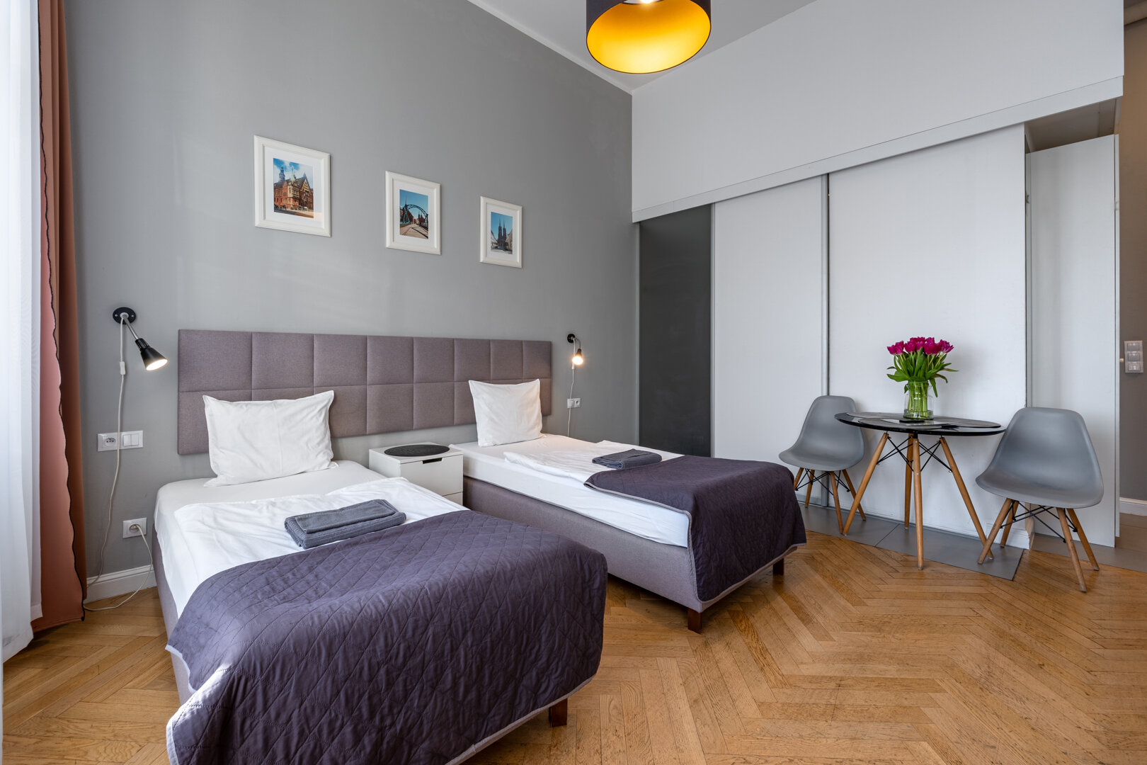 Apartament Deluxe  z balkonem i widokiem na miasto